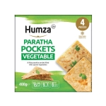 Humza Poches Paratha aux Légumes 400 gr x 12 pc