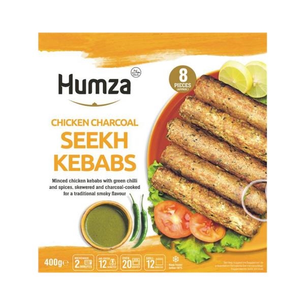 Humza Seekh Kebab de Poulet Grillé 400 gr x 8 pc