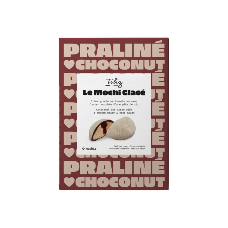 Mochi Glacé Praliné et Chocolat 210 gr x 12 pc