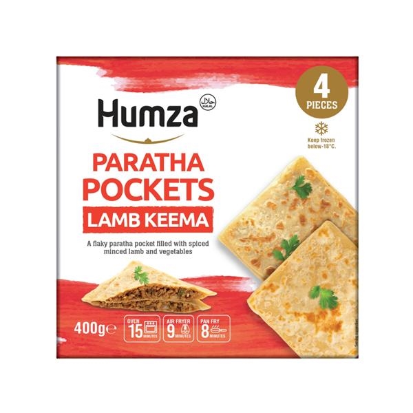 Humza Poches Paratha au Keema d’Agneau 400 gr x 12 pc