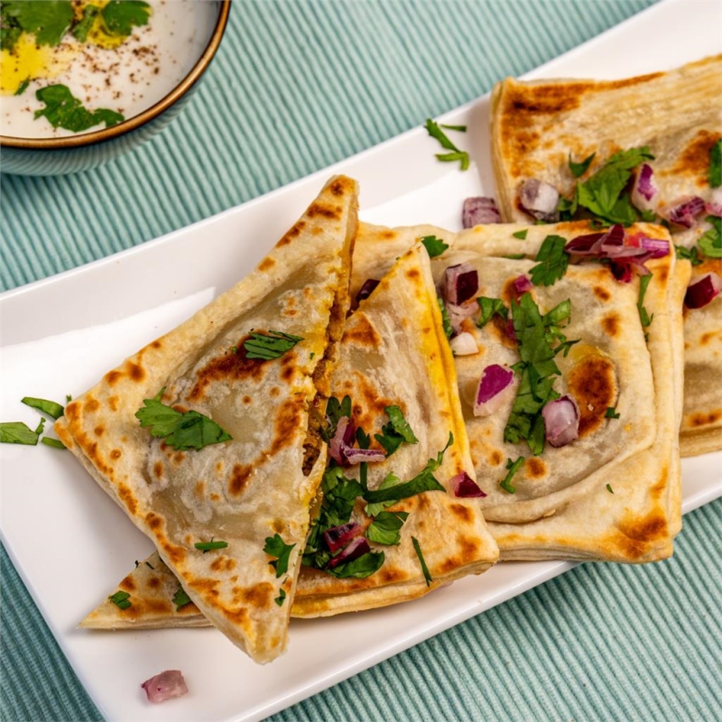 Humza Poches Paratha aux Légumes 400 gr x 12 pc